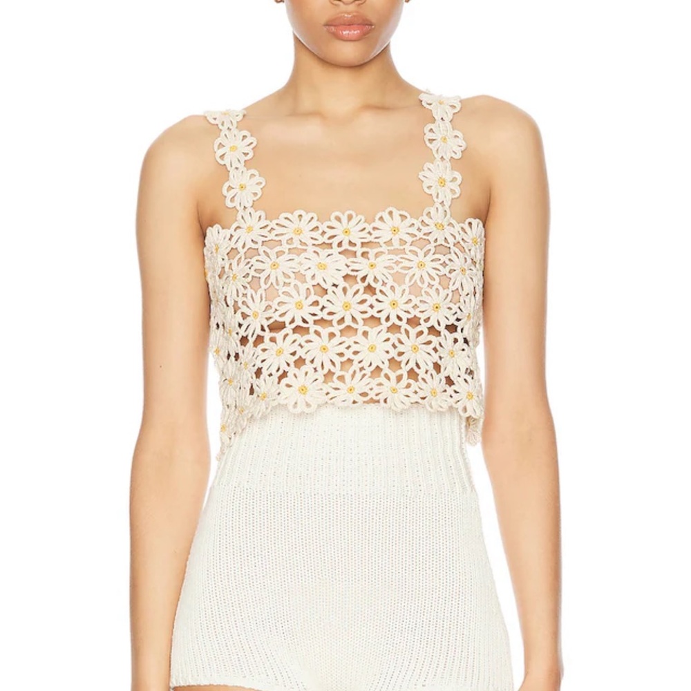 ESCVDO Malu crochet top NWT